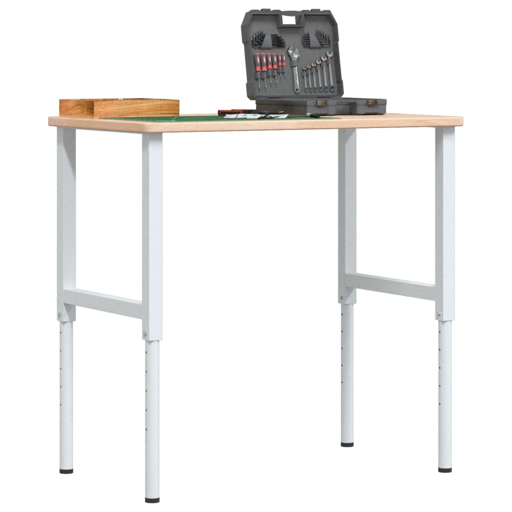 Radni stol 100x60x(71,5-98) cm od masivne hrastovine pravokutni