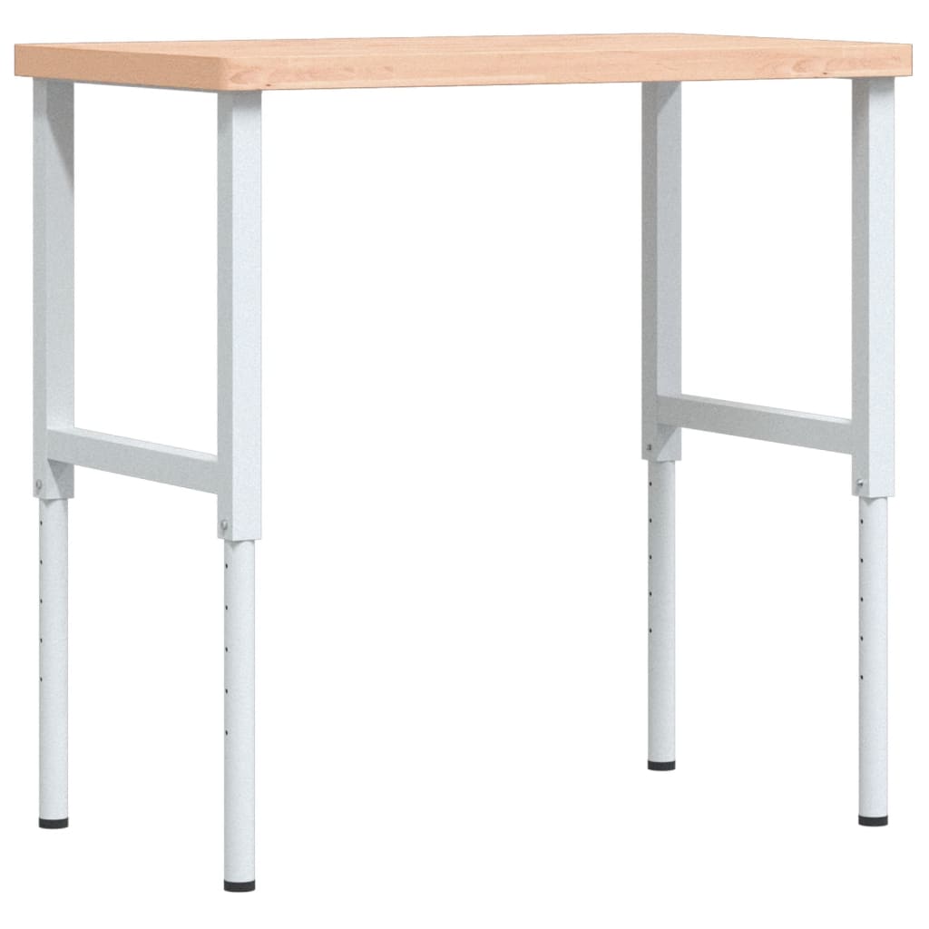 Radni stol 100x60x(73-99,5) cm od masivne bukovine pravokutni