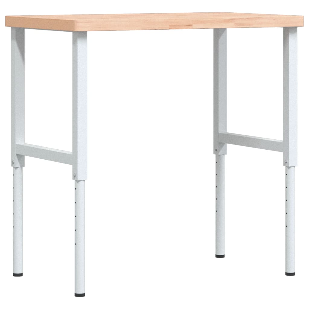Radni stol 100x60x(73-99,5) cm od masivne bukovine pravokutni