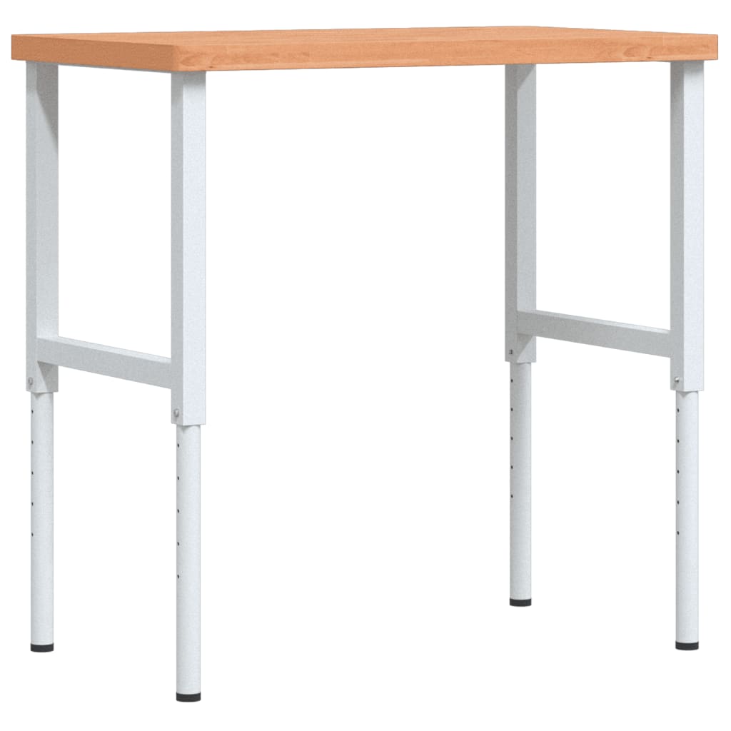 Radni stol 100x60x(73-99,5) cm od masivne bukovine pravokutni