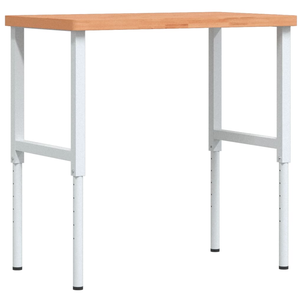 Radni stol 100x60x(73-99,5) cm od masivne bukovine pravokutni