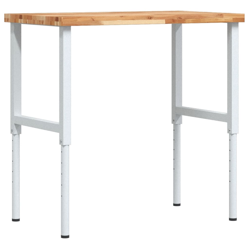 Radni stol 100x60x(73-99,5) cm masivno drvo bagrema pravokutni