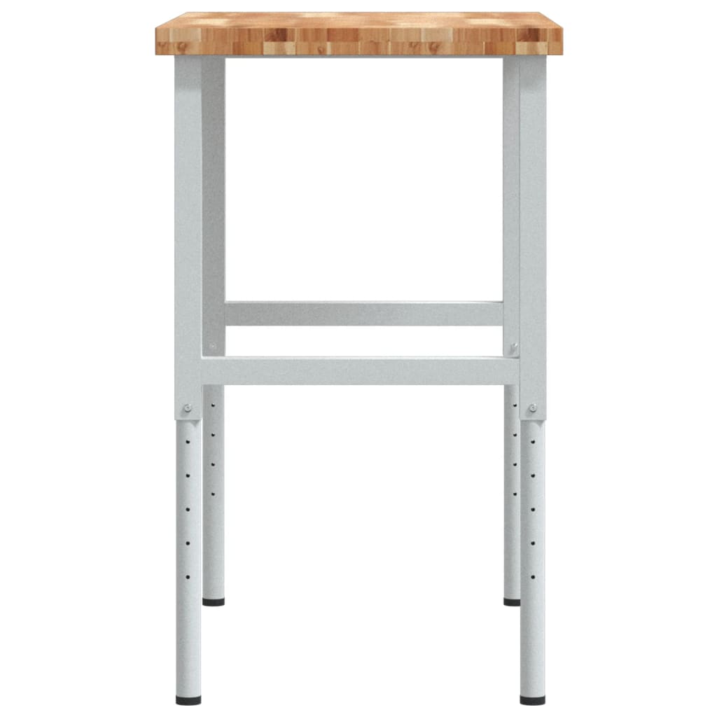 Radni stol 100x60x(73-99,5) cm masivno drvo bagrema pravokutni