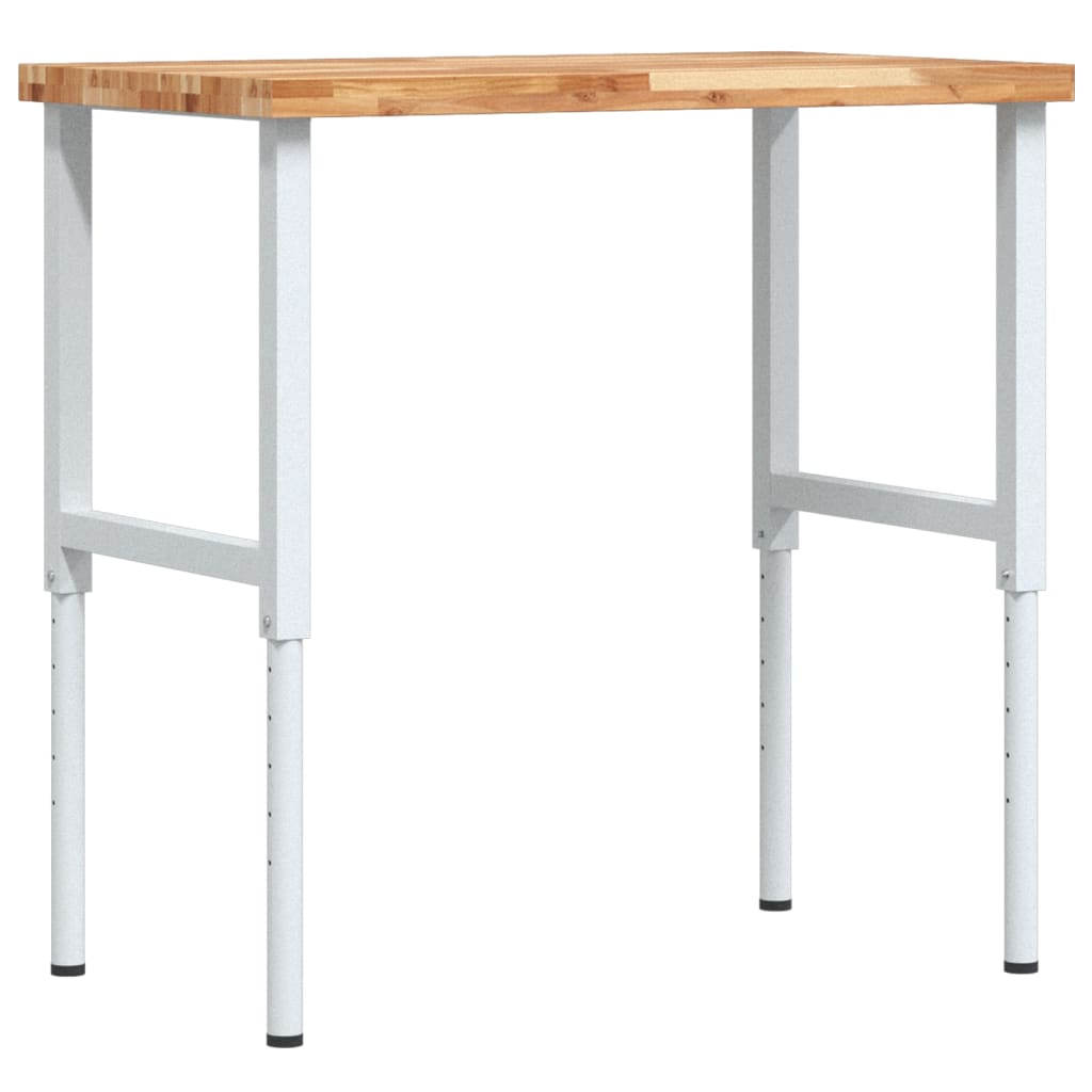 Radni stol 100x60x(73-99,5) cm masivno drvo bagrema pravokutni