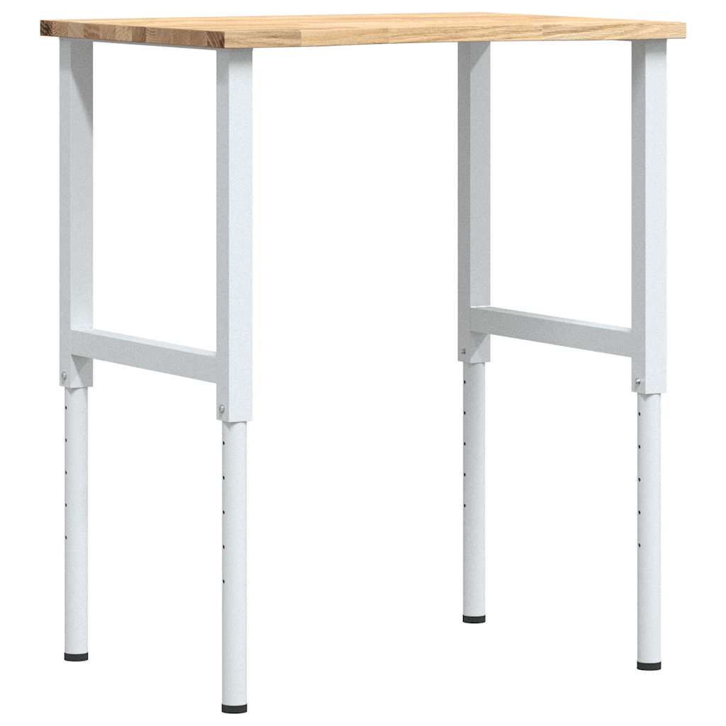 Radni stol 80x60x(71,5-98) cm puno drvo hrast