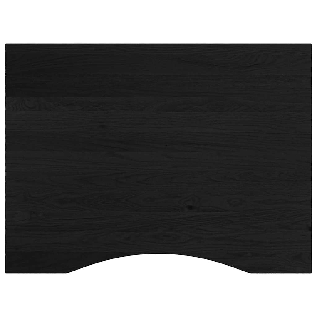 Radni stol tamnosmeđi 80x60x(71,5-98) cm masivno drvo hrast