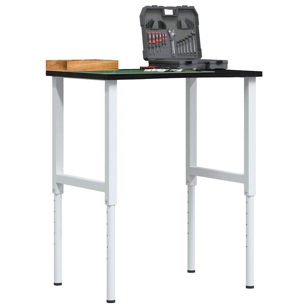 Radni stol tamnosmeđi 80x60x(71,5-98) cm masivno drvo hrast