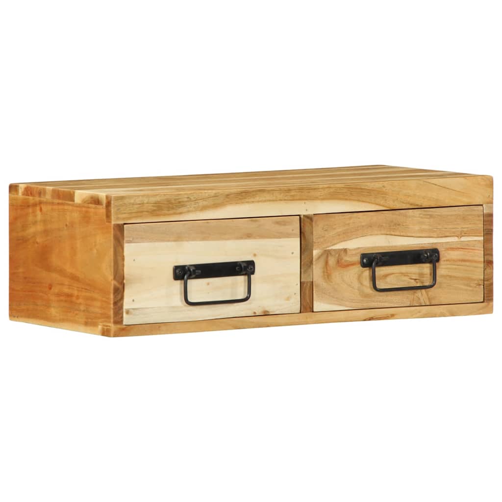 Zidni TV ormarić 60x30x19 cm puno drvo bagrem
