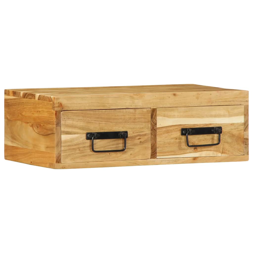 Zidni TV ormarić 60x30x19 cm puno drvo bagrem