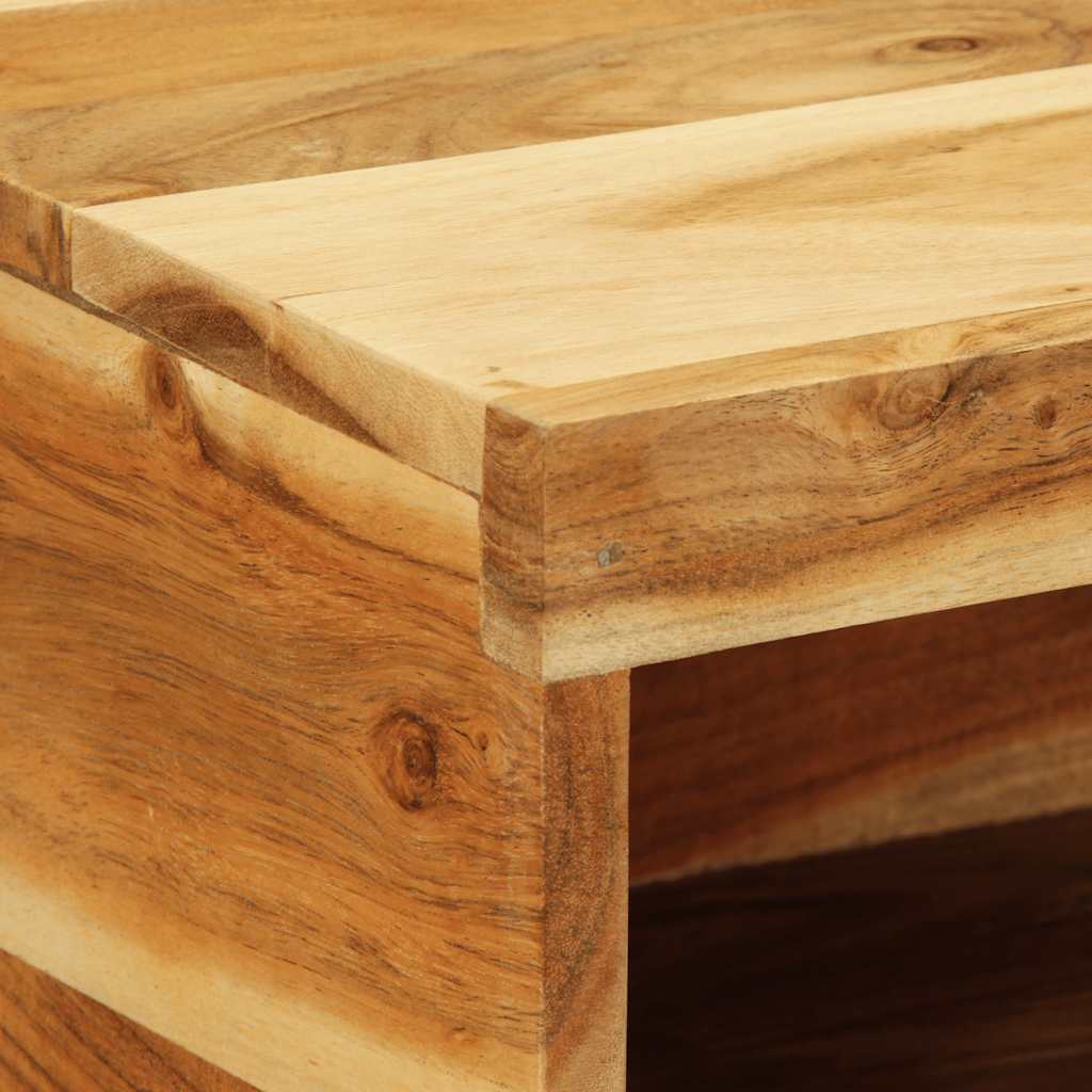 Zidni TV ormarić 60x30x19 cm puno drvo bagrem