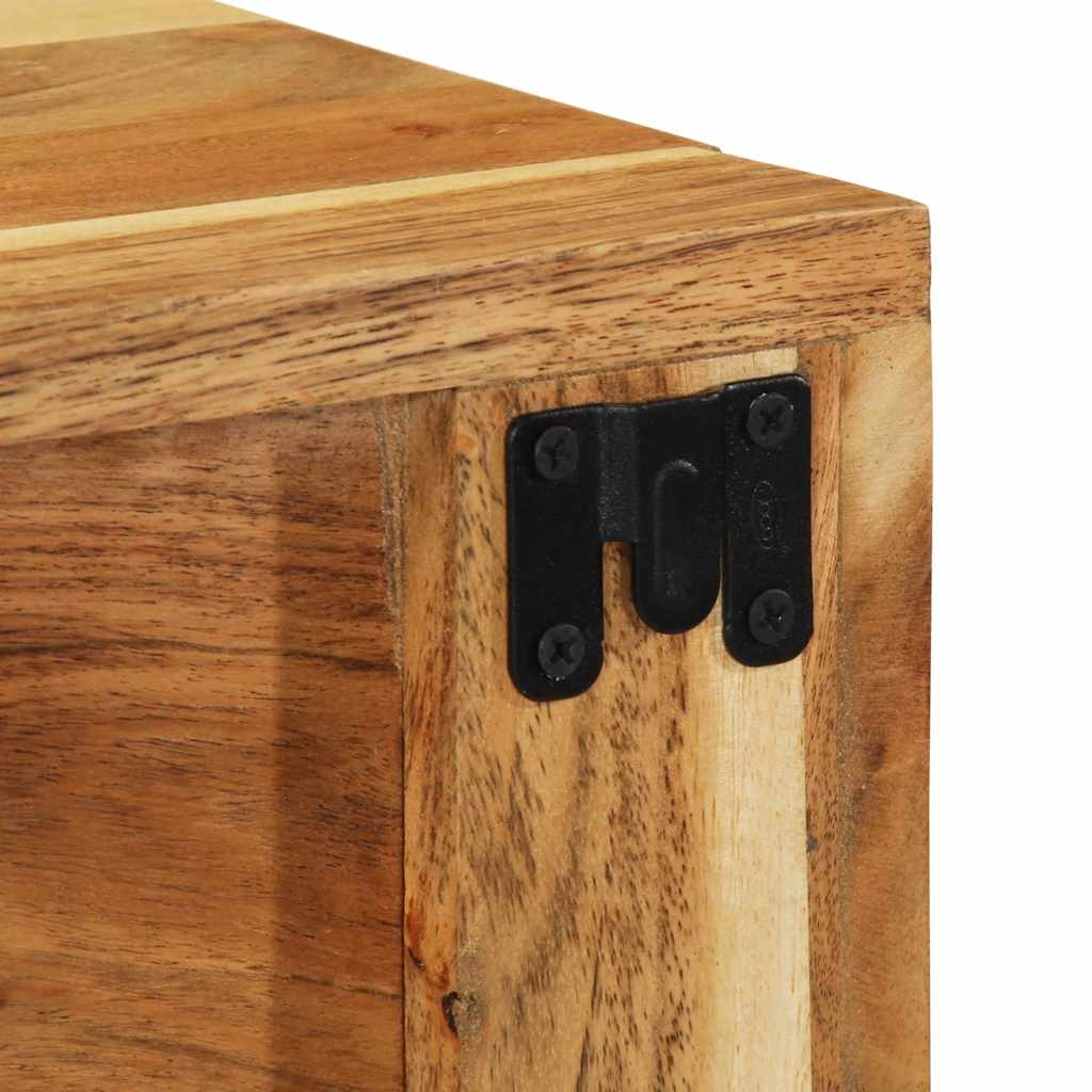 Zidni TV ormarić 60x30x19 cm puno drvo bagrem