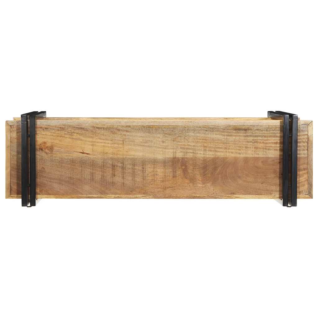 Zidna polica 110x33x45 cm Puno grubo drvo Mango