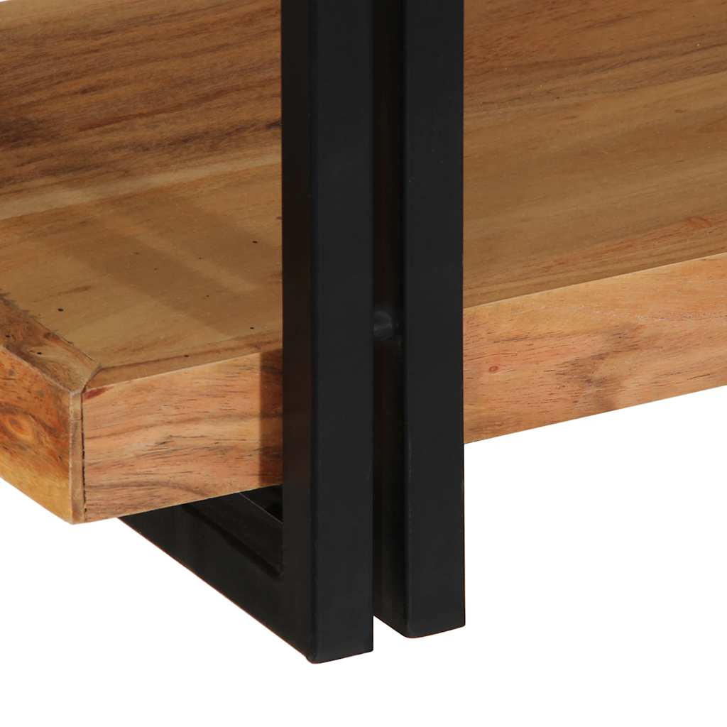 Zidna polica 110x33x45 cm puno drvo bagrem
