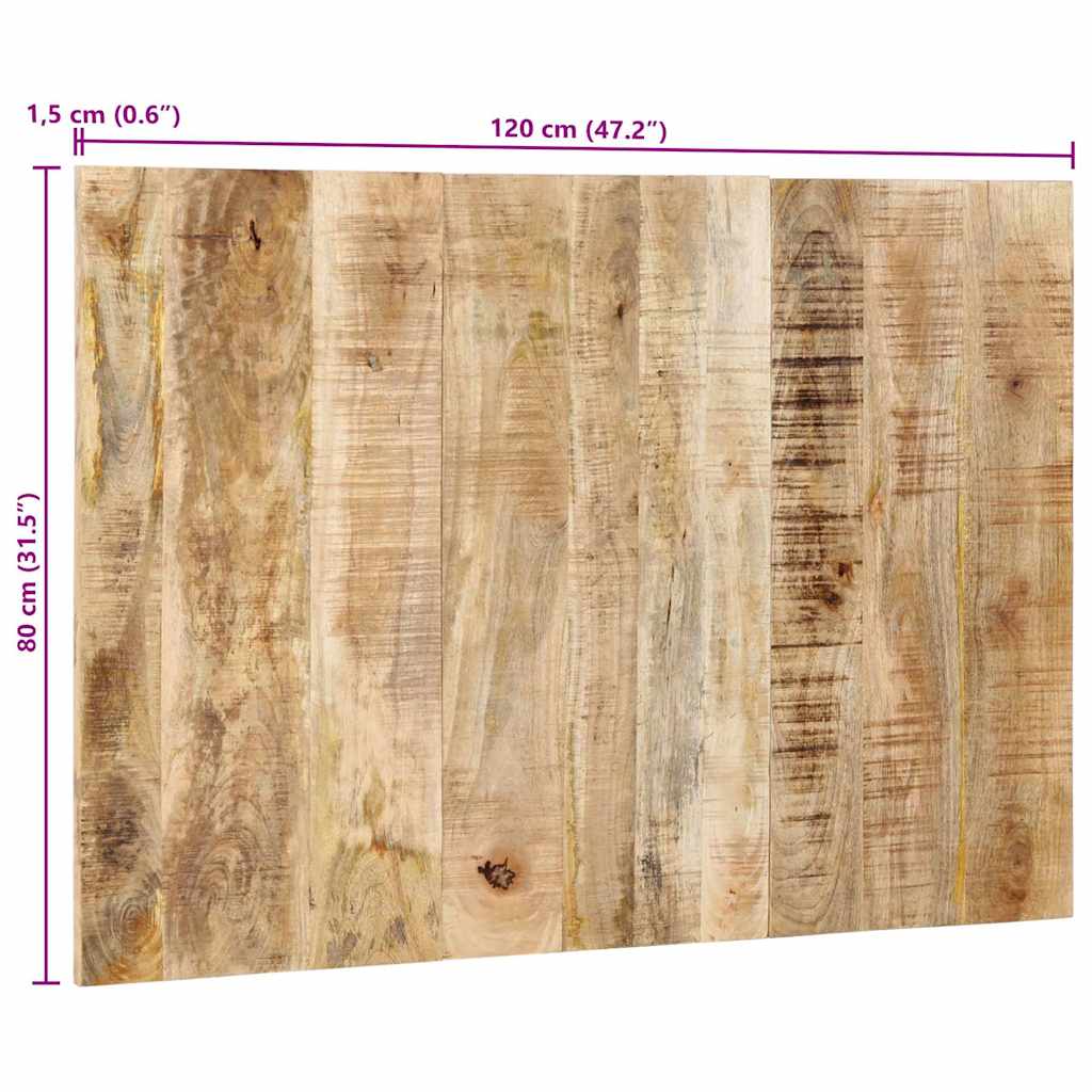 Uzglavlje 120 cm masivnog grubog drva manga