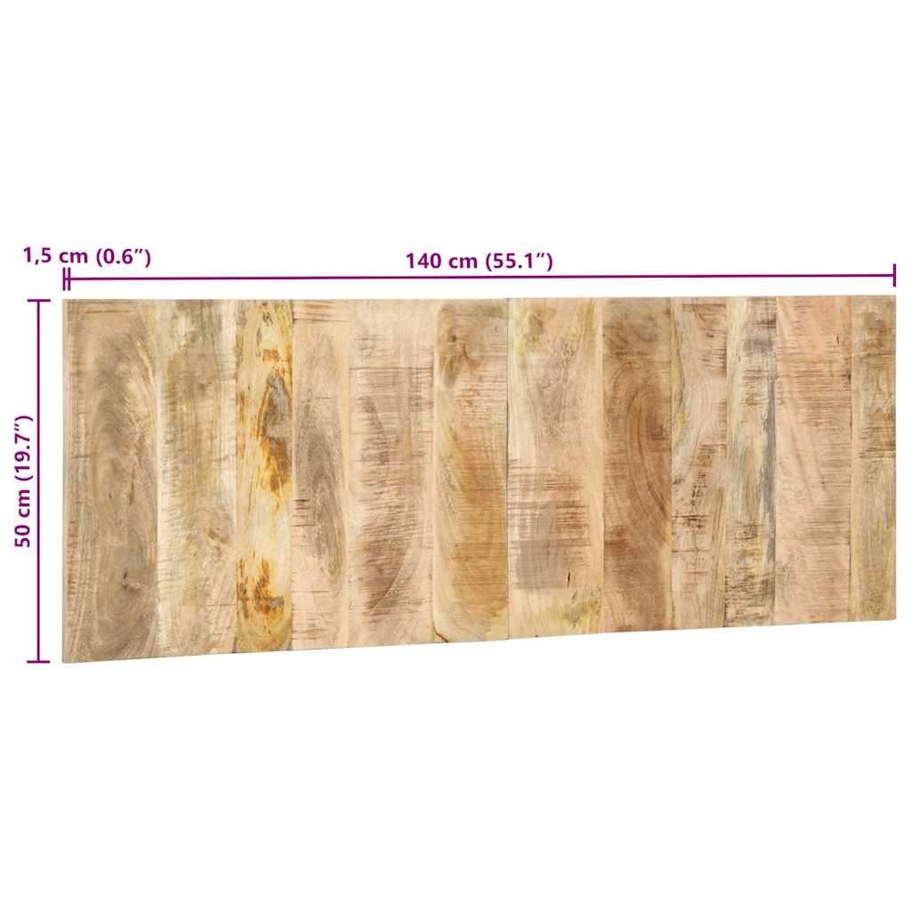 Uzglavlje 140 cm masivnog grubog drva manga