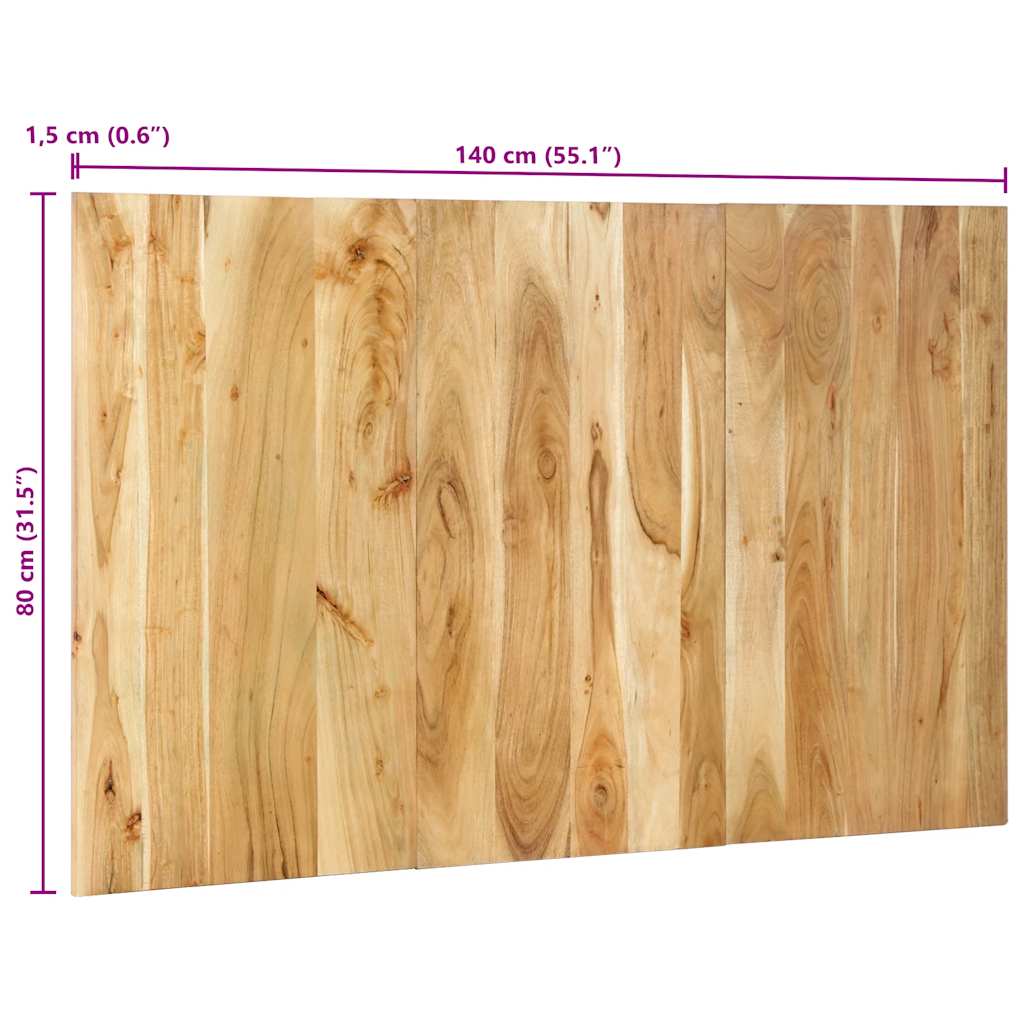 Uzglavlje 140 cm puno drvo hrast