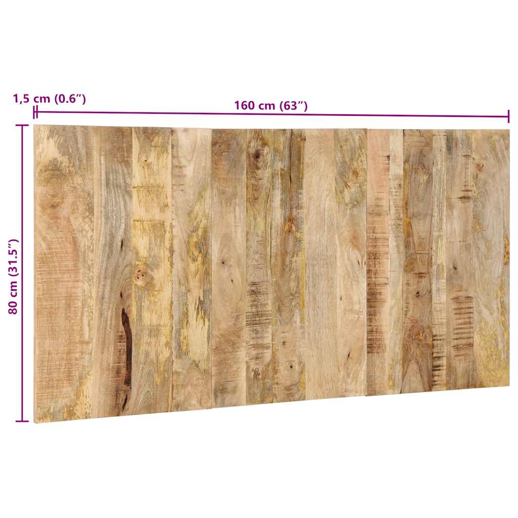 Uzglavlje 160 cm masivnog grubog drva manga