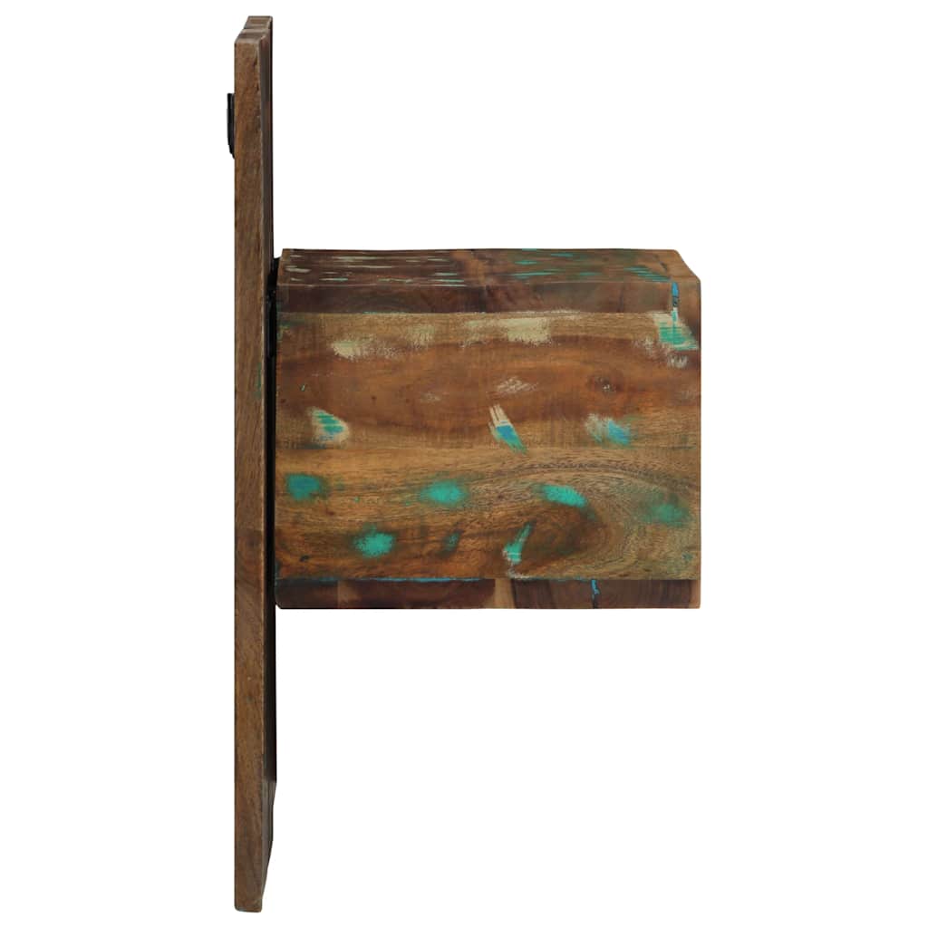 Noćni ormarić Višebojni 50x27x50 cm puno drvo, reciklirano