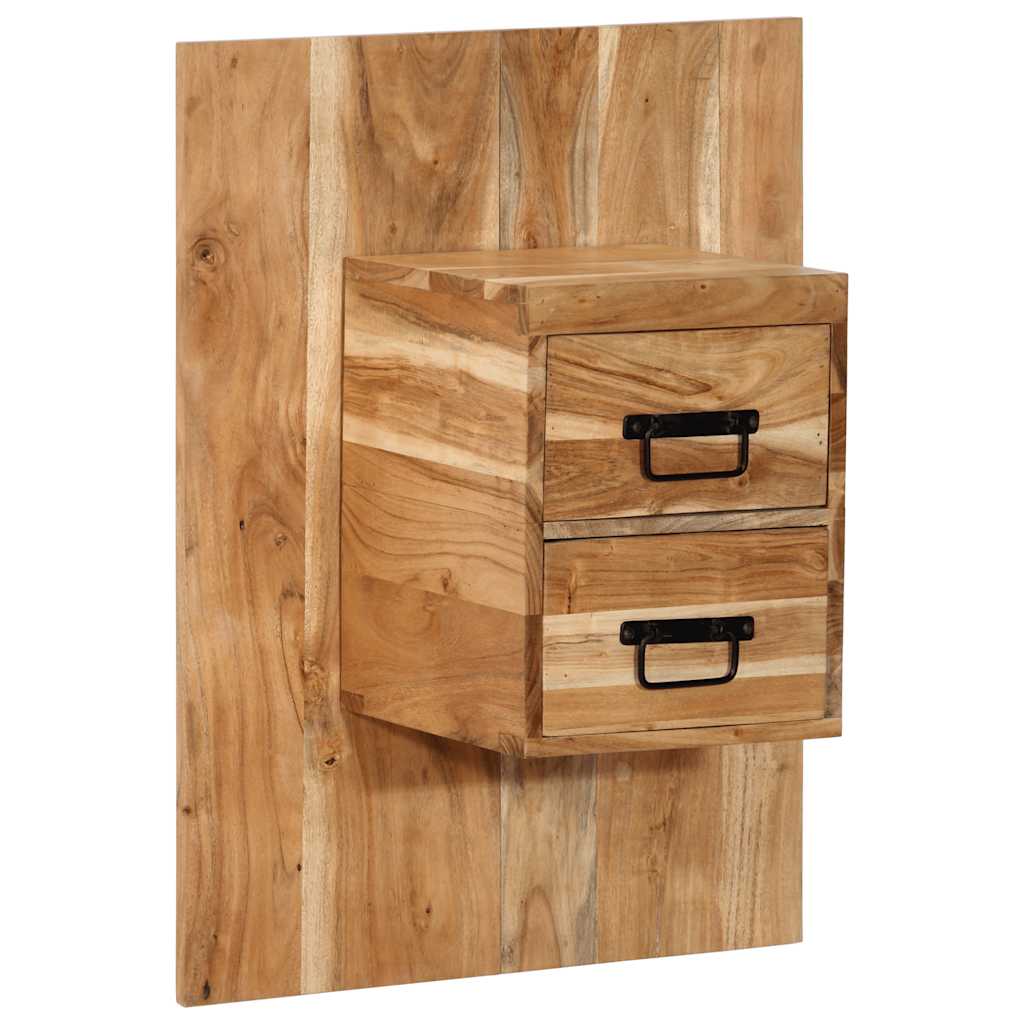 Noćni ormarić 60x32x80 cm puno drvo bagrem