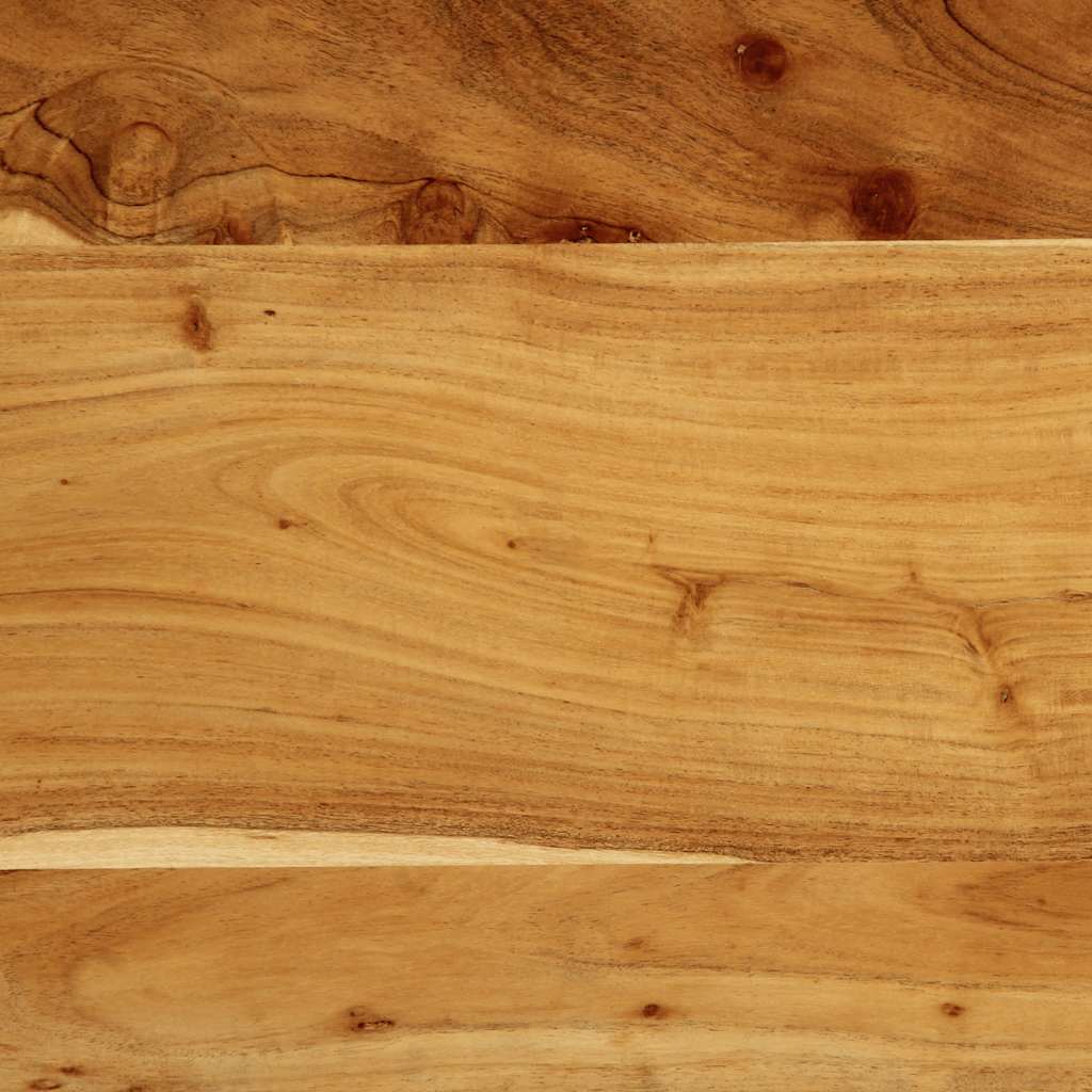 Uzglavlje 100 cm Puno drvo bagrem i željezo