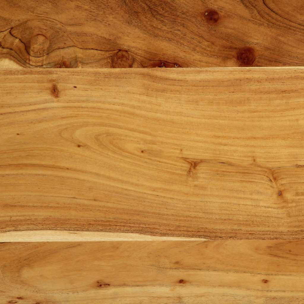 Uzglavlje 120 cm Puno drvo bagrem i željezo