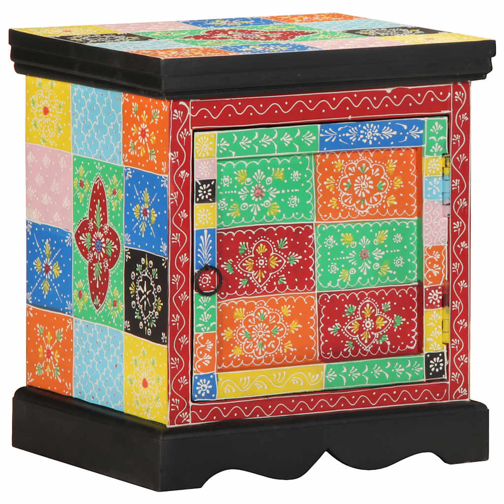 Noćni ormarić 2 kom višebojni 40x35x45 cm Puno drvo Mango