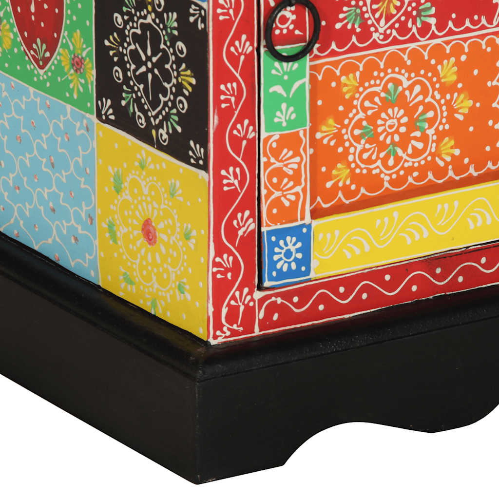 Noćni ormarić 2 kom višebojni 40x35x45 cm Puno drvo Mango