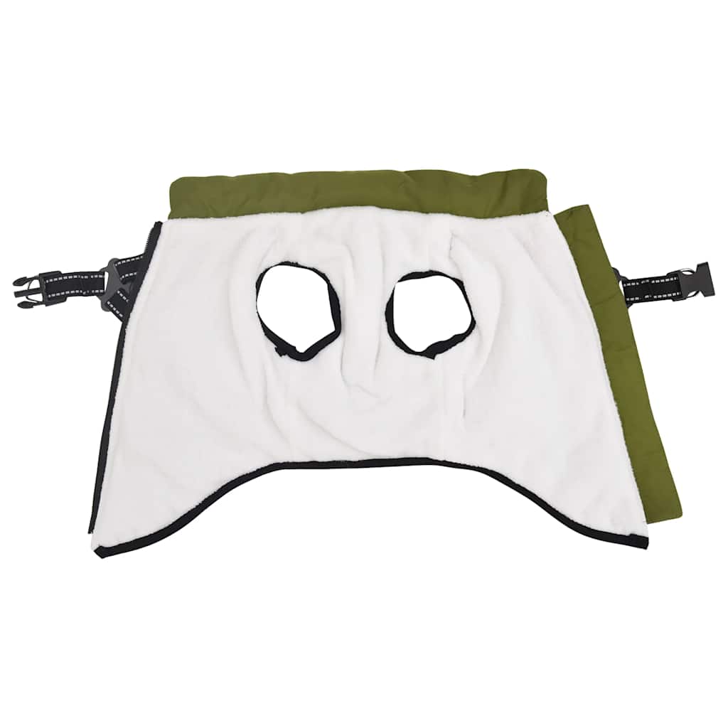 Vodootporni reflektirajući kaput s pojasom za pse zeleni L40