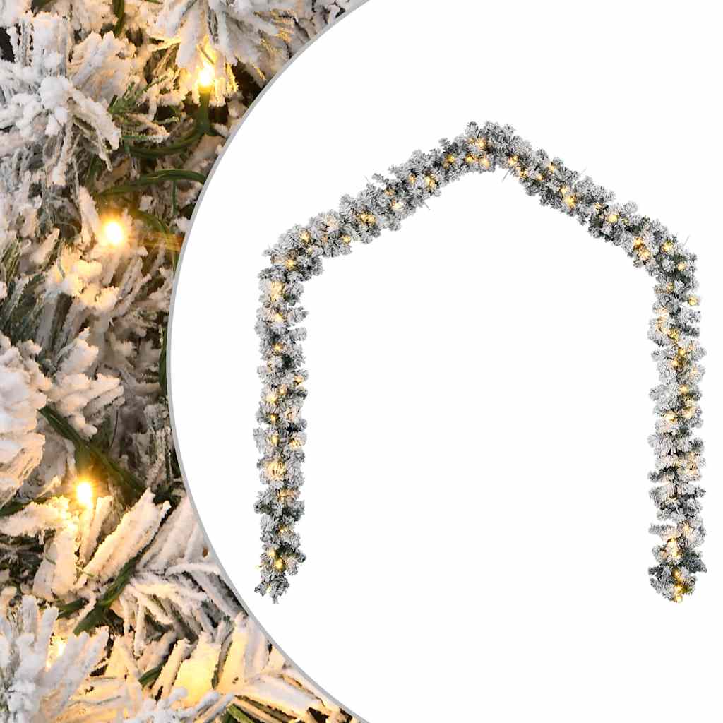 Božićna girlanda s LED svjetlima zelena 20 m PVC