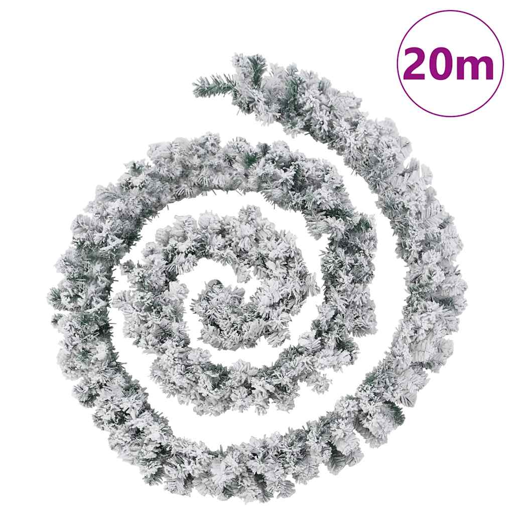 Božićna girlanda s LED svjetlima zelena 20 m PVC