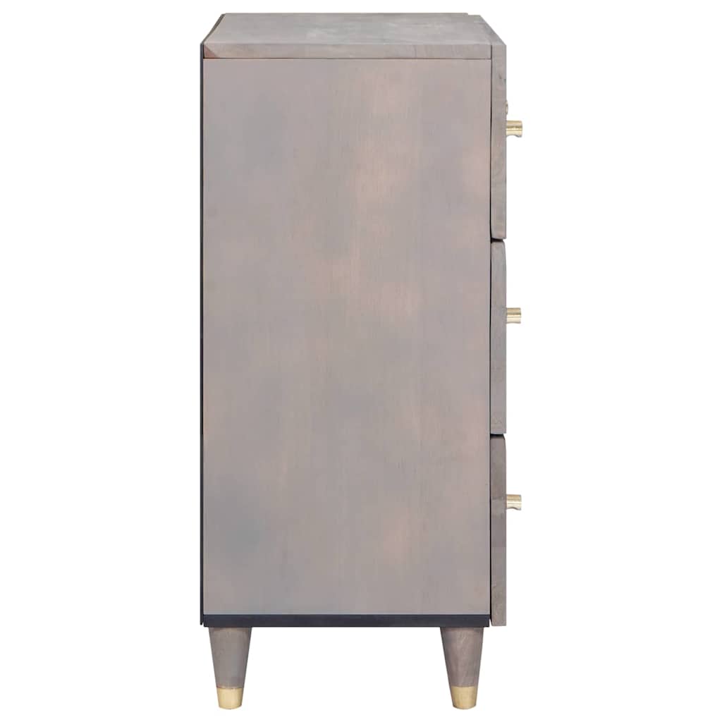 Kreveta s ladicama 2 pcs Siva 60 x 33 x 75 cm Čvrsto drvo manga