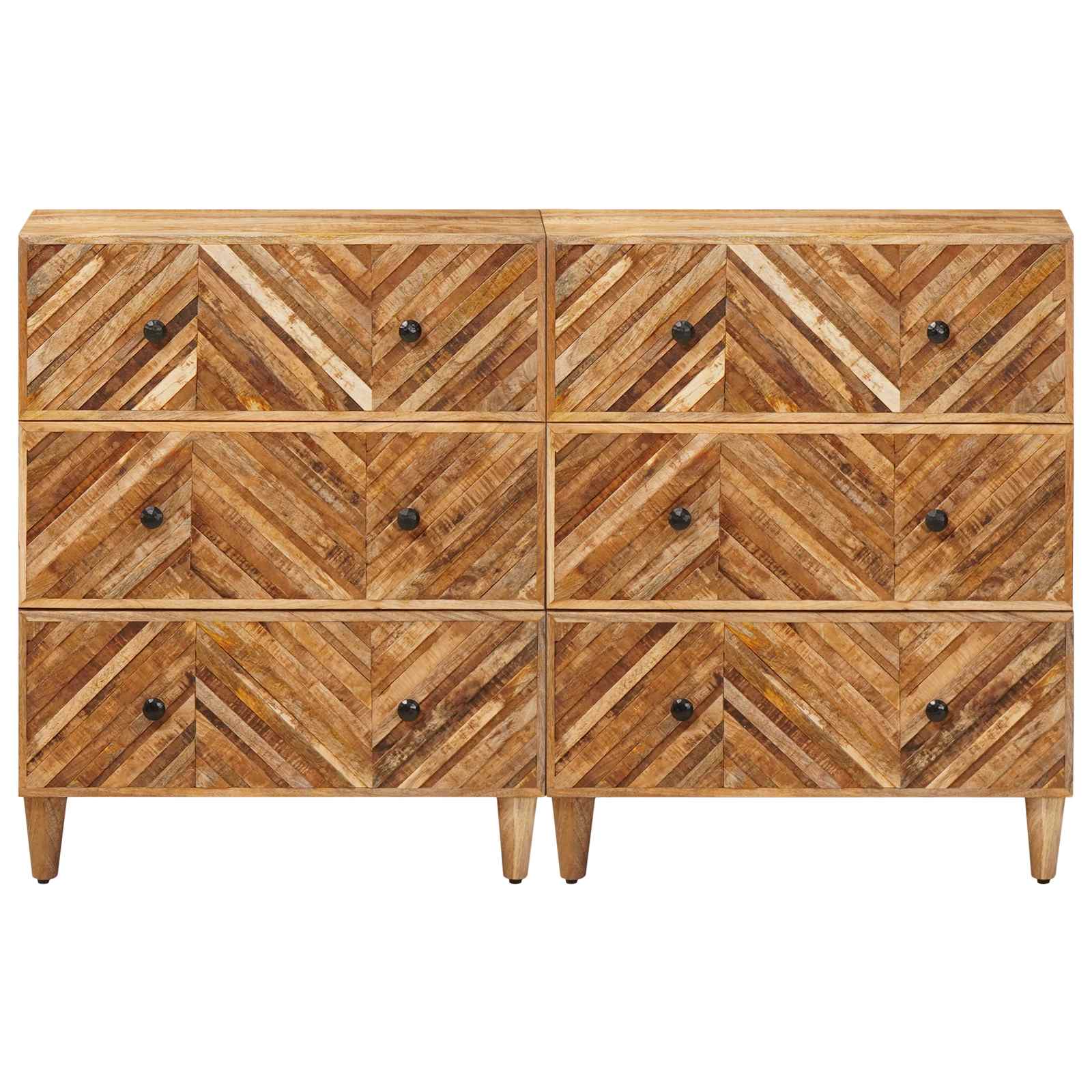 Ormari za skladištenje 2 pcs Smeđa 60 x 33,5 x 75 cm
