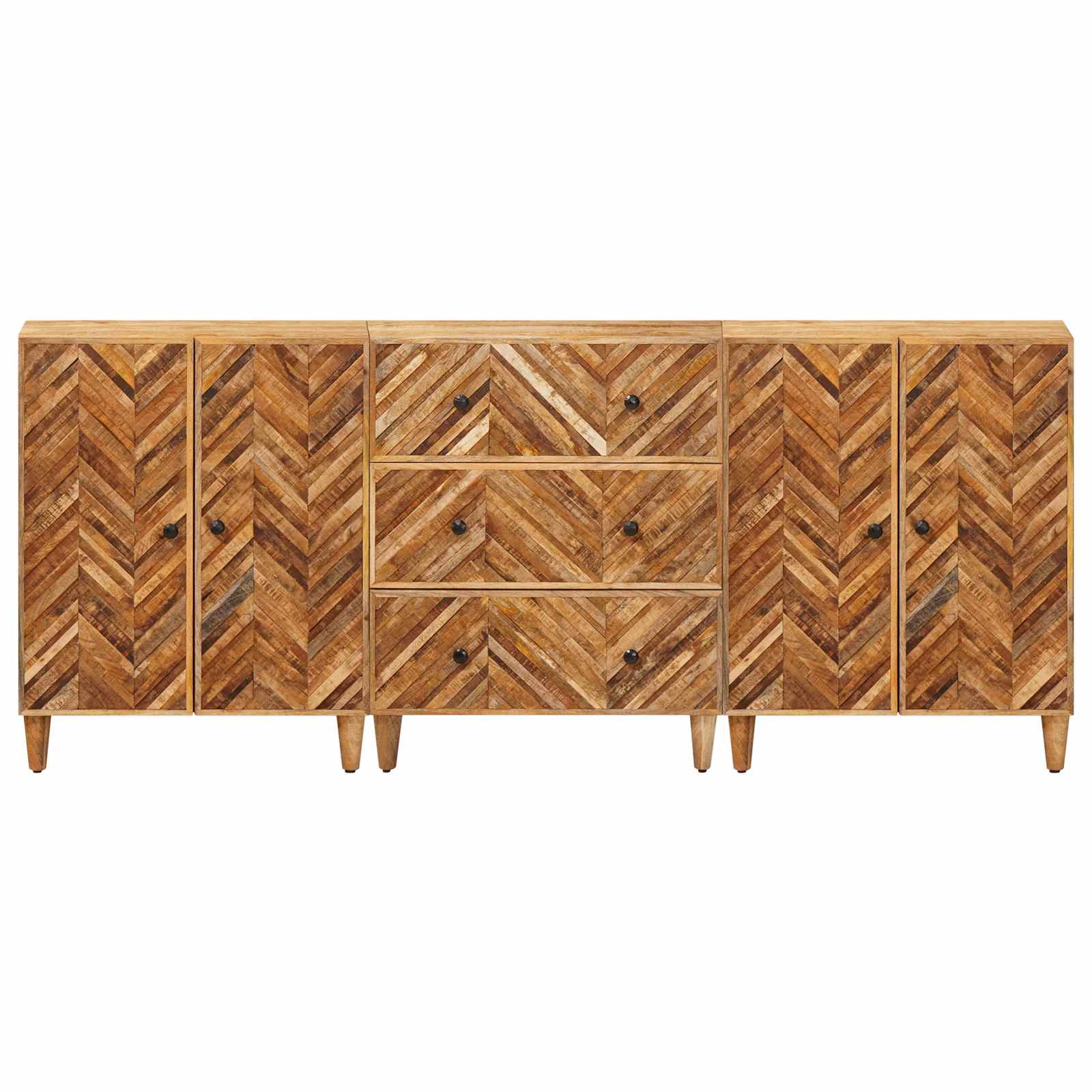 Ormari za skladištenje 3 pcs Smeđa 60 x 33,5 x 75 cm