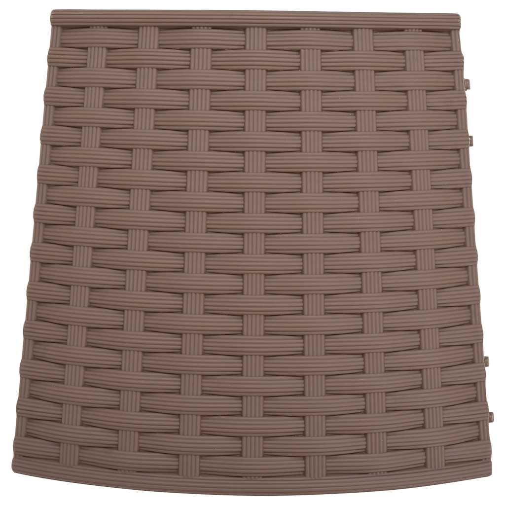 Suknja za božićno drvce Smeđa Ø65x23 cm Plastika