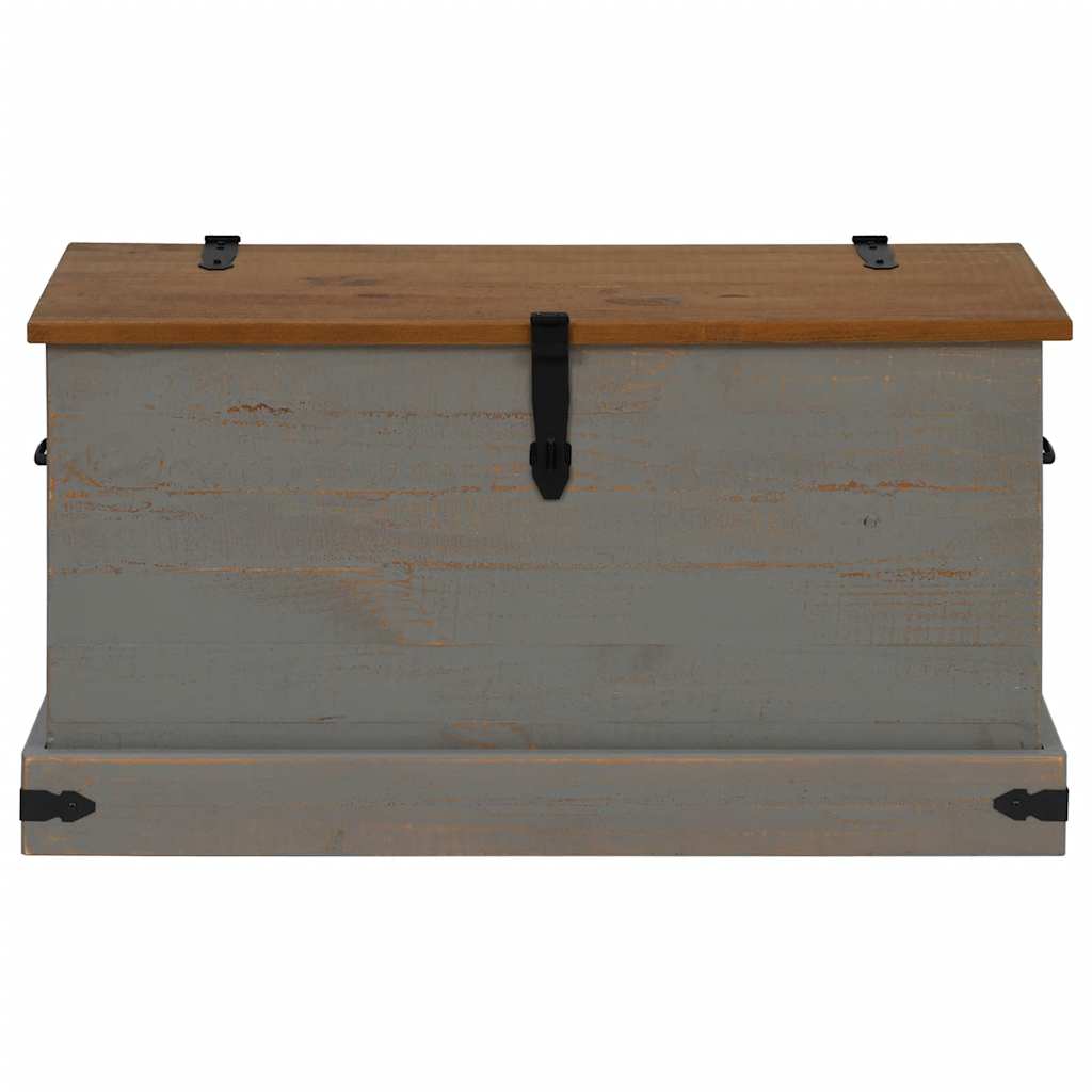 Škrinja za pohranu HALDEN siva 91x48x47 cm puno drvo bor