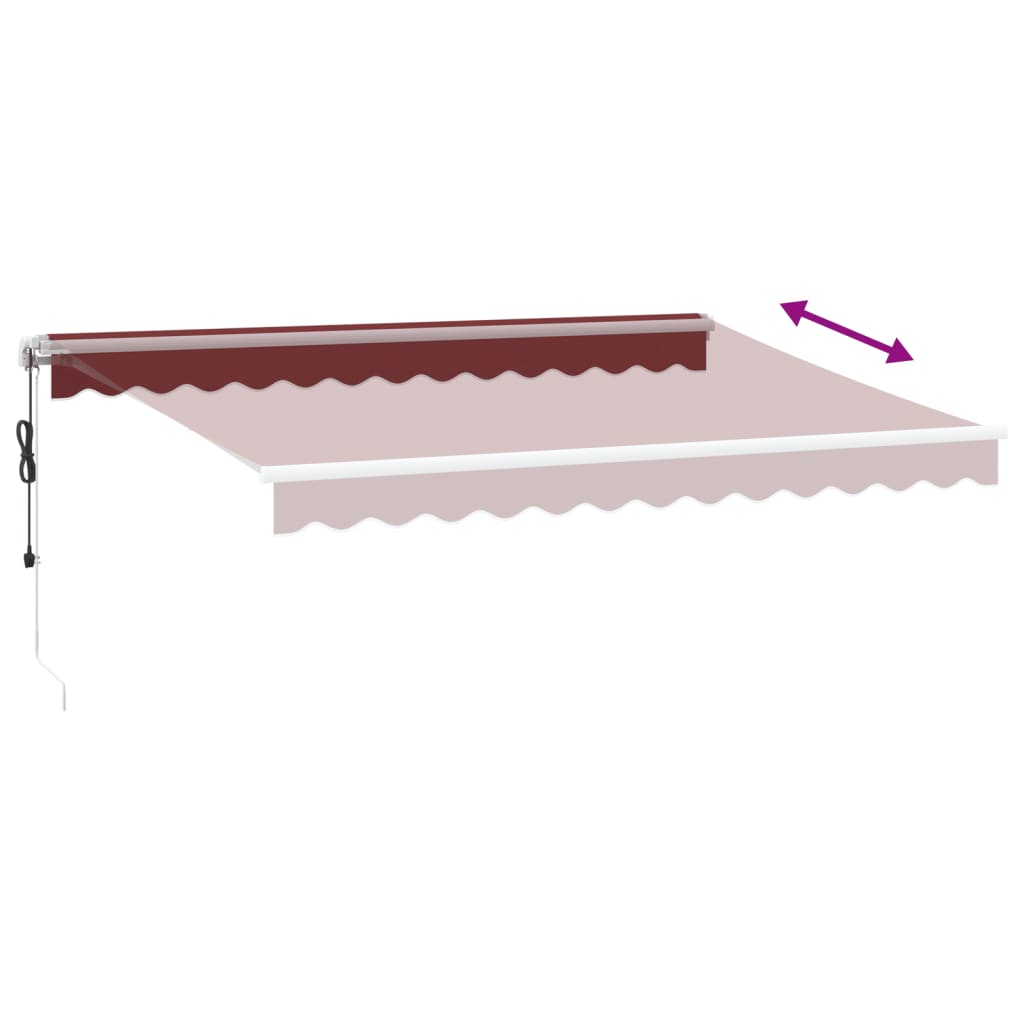 Tenda na automatsko uvlačenje bordo 350x250 cm