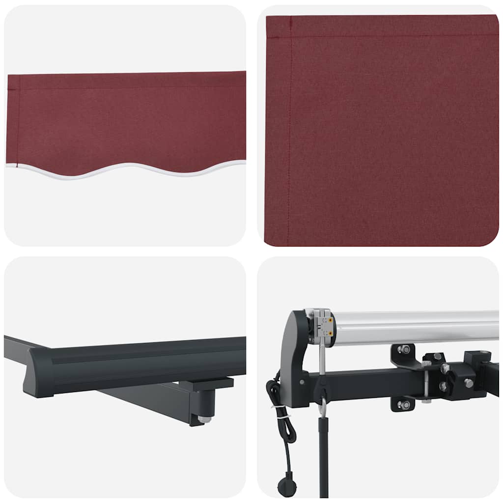 Tenda na automatsko uvlačenje bordo 500 x 300 cm