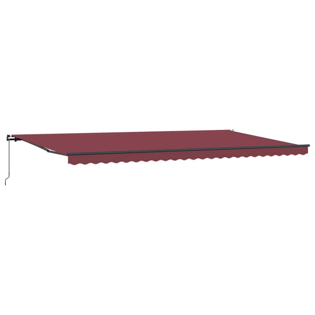Tenda na ručno uvlačenje bordo 600 x 300 cm