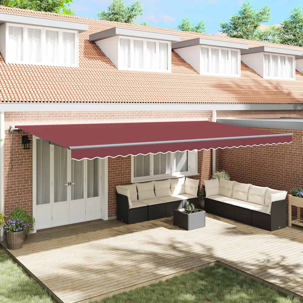 Tenda na automatsko uvlačenje bordo 600 x 300 cm