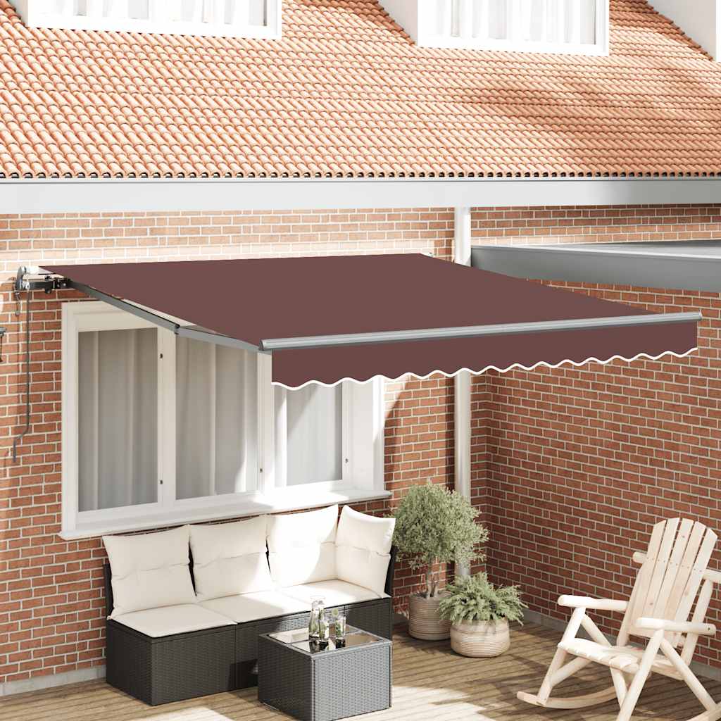 Tenda na automatsko uvlačenje smeđa 300 x 250 cm