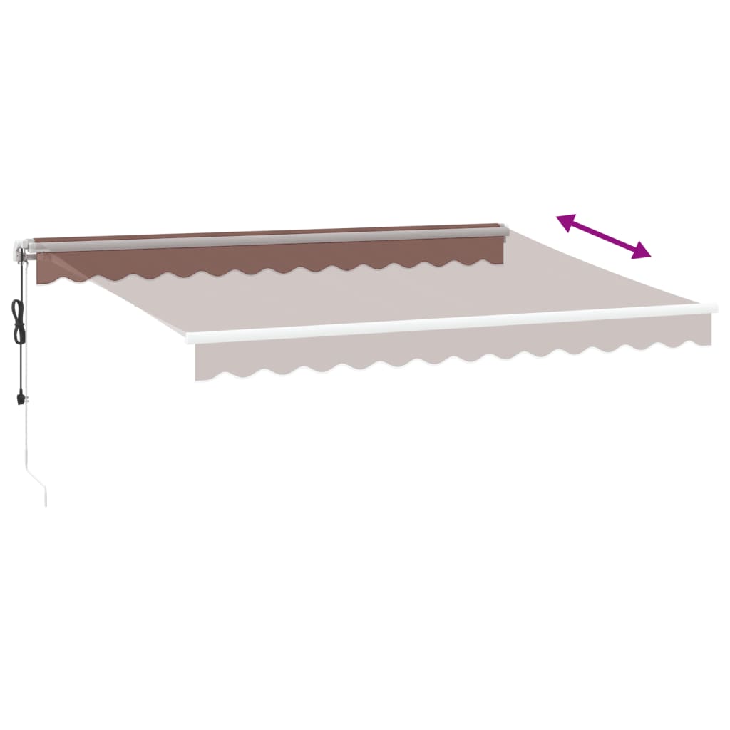 Tenda na automatsko uvlačenje smeđa 350 x 250 cm
