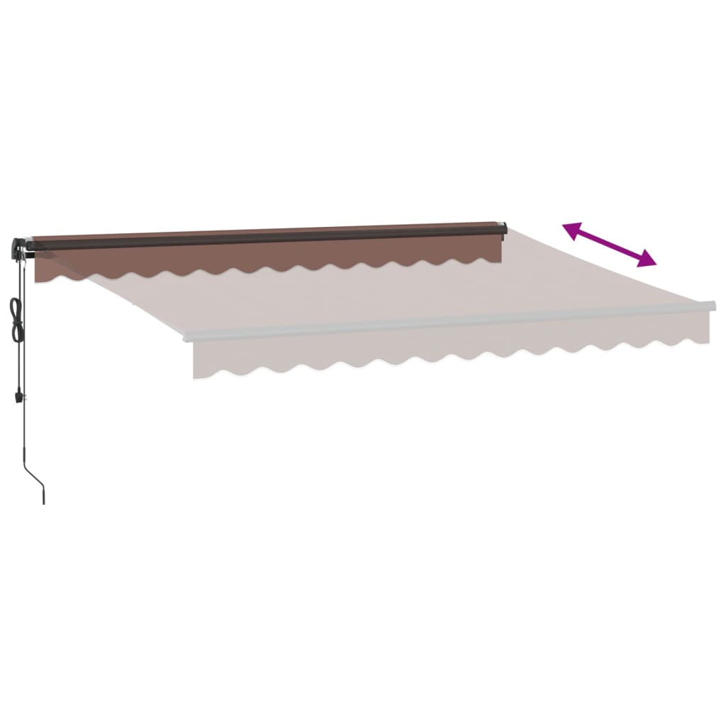 Tenda na automatsko uvlačenje smeđa 350 x 250 cm