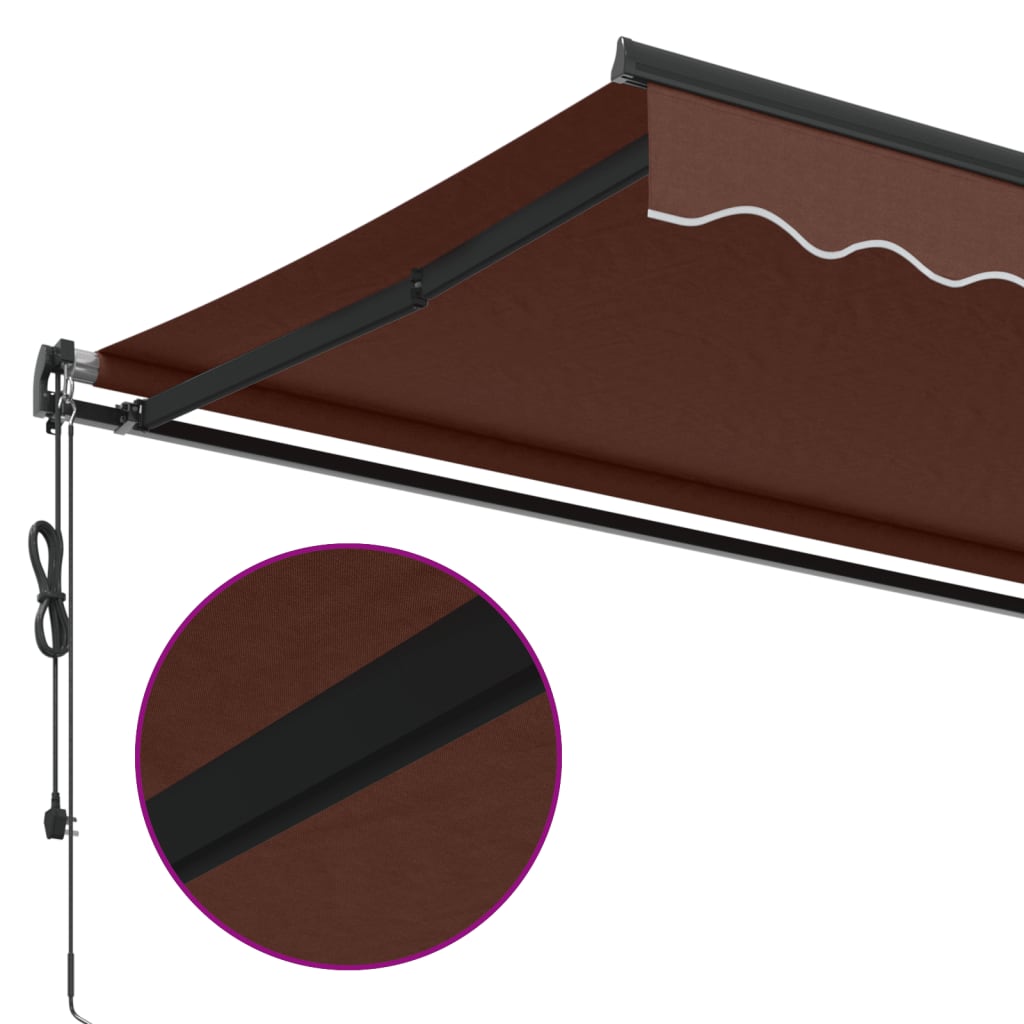 Tenda na automatsko uvlačenje smeđa 350 x 250 cm