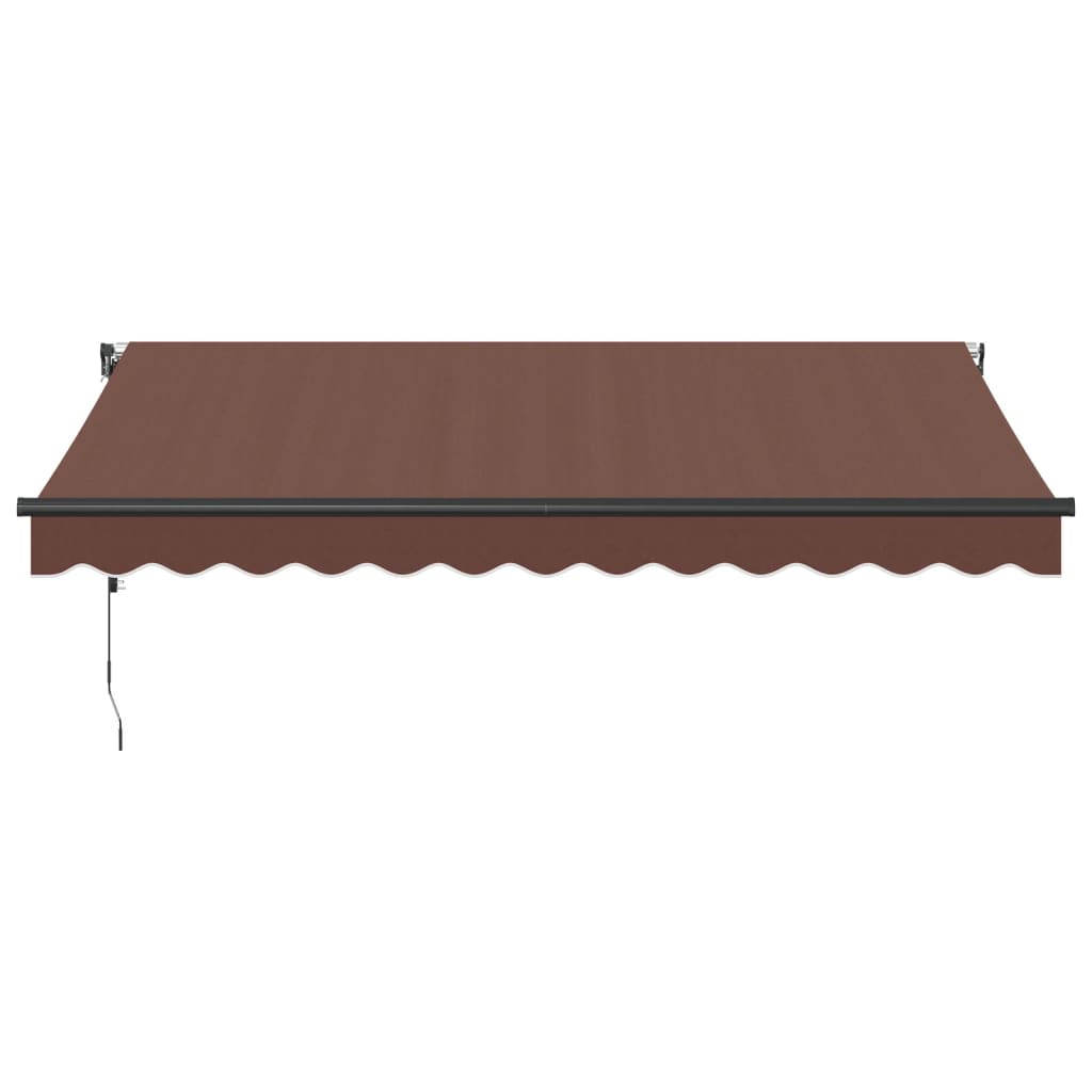 Tenda na automatsko uvlačenje s LED smeđa 350 x 250 cm