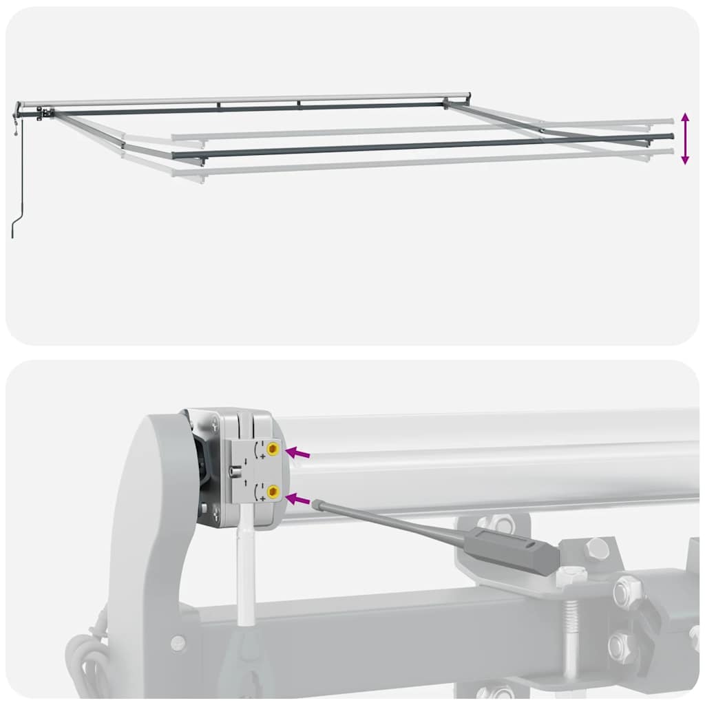 Tenda na automatsko uvlačenje smeđa 400 x 300 cm