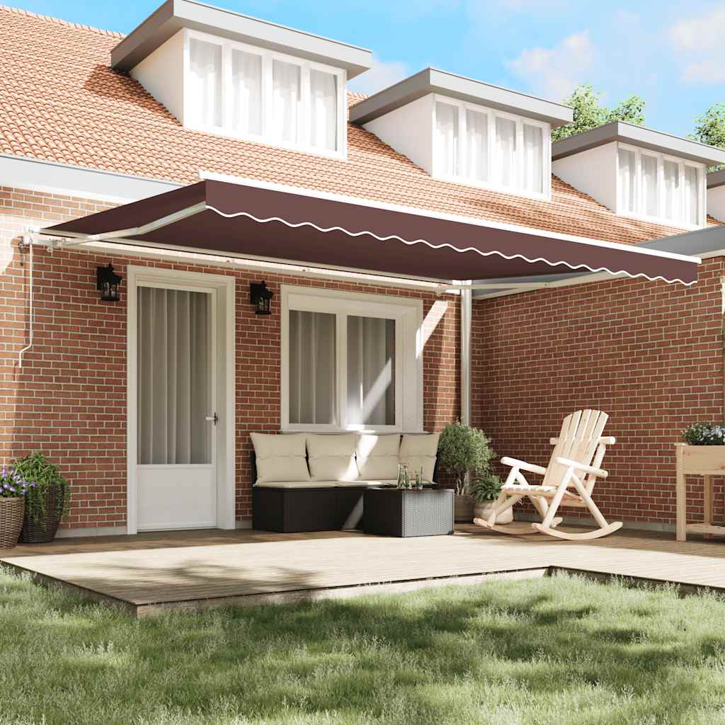 Tenda na automatsko uvlačenje smeđa 450 x 300 cm