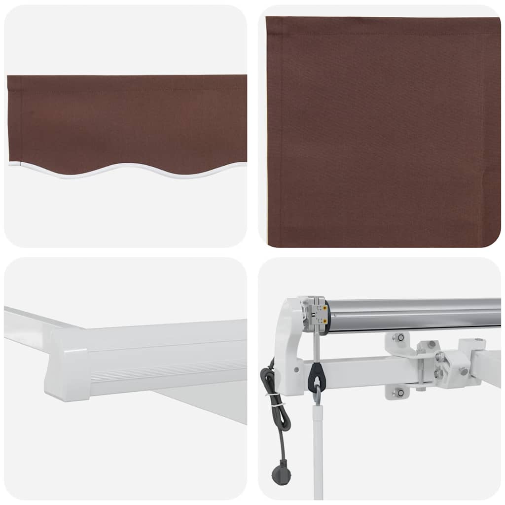 Tenda na automatsko uvlačenje smeđa 450 x 300 cm