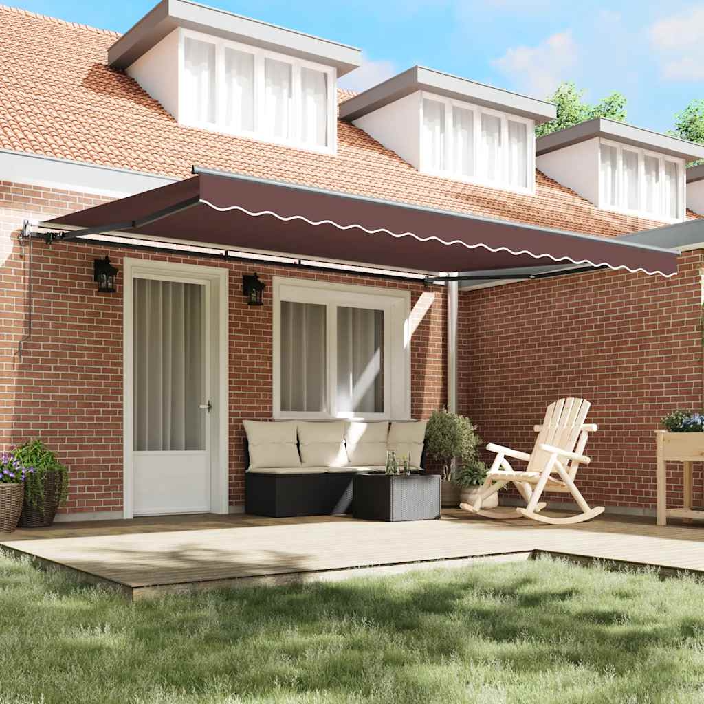 Tenda na automatsko uvlačenje smeđa 450 x 300 cm