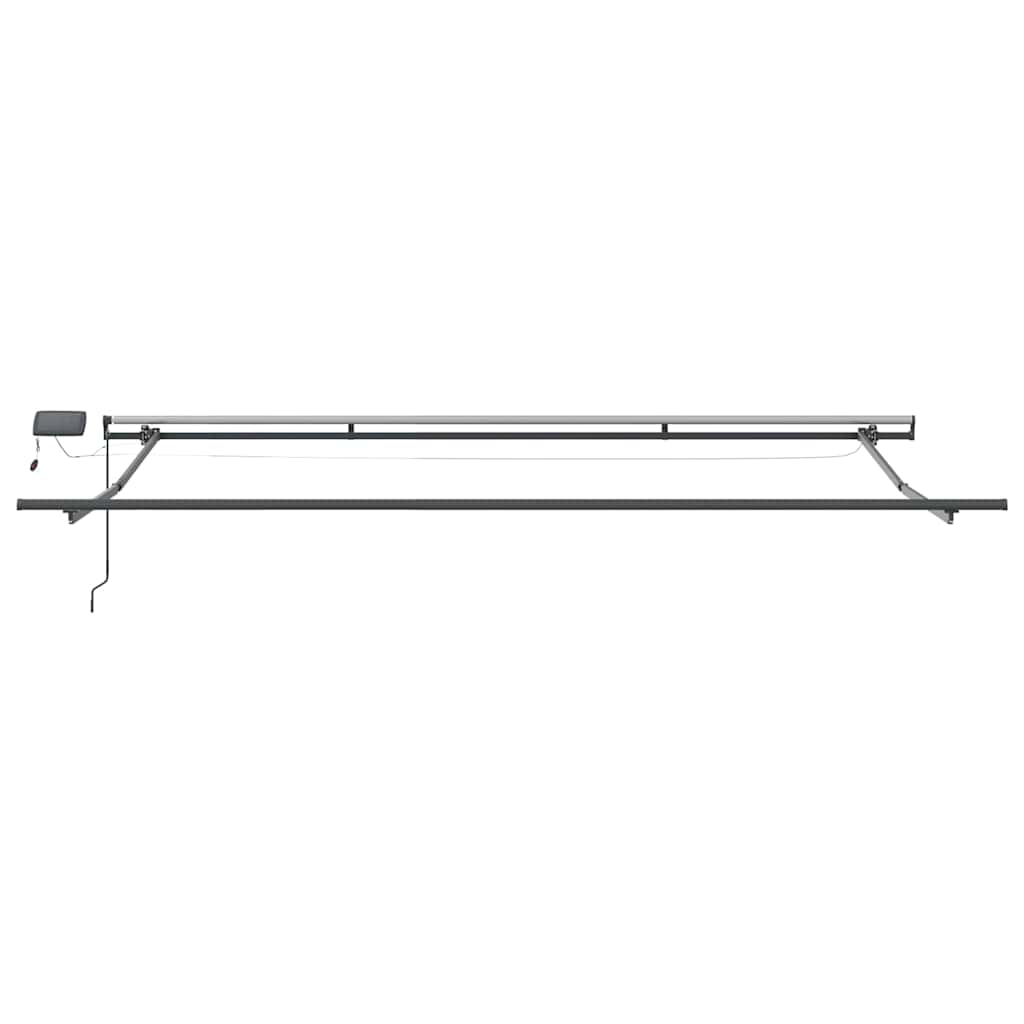 Tenda na ručno uvlačenje s LED smeđa 500 x 300 cm