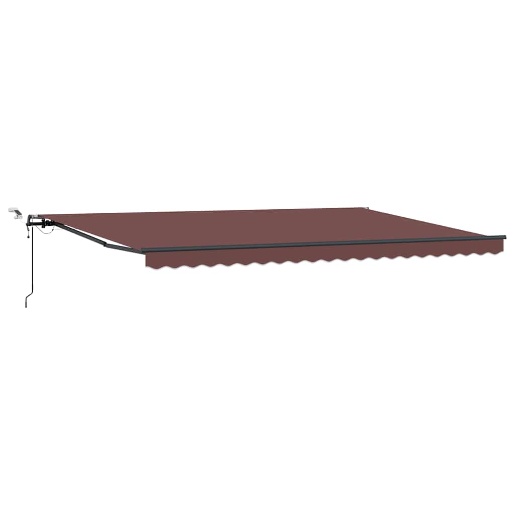 Tenda na automatsko uvlačenje s LED smeđa 500x300 cm